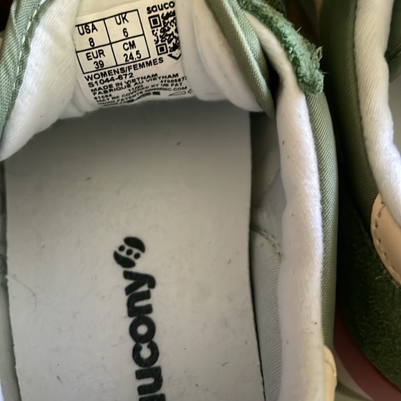 EUC Saucony Women's Green Jazz Sneakers Size 8 - Picture 10 of 11